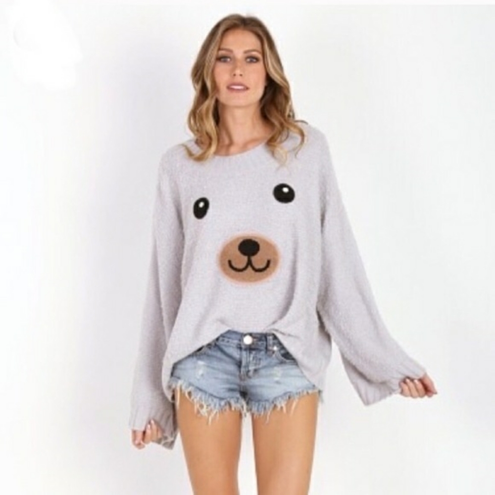 [Sold] Wildfox teddy bear rare oversized sweater - Picture 10 of 10